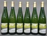 Alsace. Six bouteilles d'Alsace alliance de Gewurztraminer, pinot gris et...