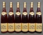 Alsace. Six bouteilles d'Alsace rosé 2002 Roger Heyberger en carton