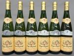 Alsace. Six bouteilles de Muscat 2001 Roger Heyberger en carton