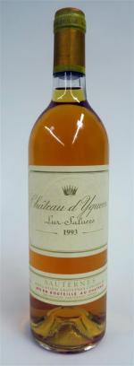 BORDEAUX Blanc. 1 Bouteille de Chateau Yquem 1993