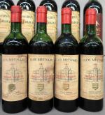Bordeaux rouge. Lot de 16 bouteilles dépareillées comprenant : sept...