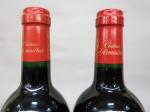 Bordeaux rouge. Lot de 2 bouteilles: Une bouteille Château D'Armailhac...