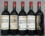 Bordeaux rouge. Quatre bouteilles Château Houissant Cru Bourgeois Exceptionnel Saint...