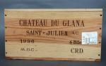 Bordeaux rouge. Six bouteilles Château du Glana 1996 Saint Julien...