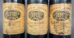Bordeaux rouge. Trois bouteilles Château Briand de Saint-Sulpice 1999. Judiciaire...