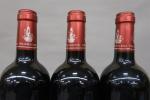 Bordeaux rouge. Trois bouteilles La Sirène de Giscours 2004 Margaux....