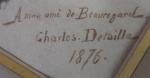 Detaille Charles " Dragon à cheval " Aquarelle, signée en...