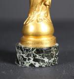 ROZE Albert (1861-1952) : La Vierge d'Albert. Bronze doré signé,...