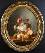 DIART Jules-Edouard (1840-1890) : Jetées de fleurs au bord d'un...