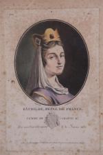 D'après SERGENT : Portraits de Bathilde, Reine de France, femme...