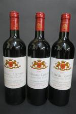 BORDEAUX ROUGE. 6 bouteilles comprenant: 3 B. Château Laroze Grand...
