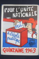 JEAN EIFFEL et MAT. Deux affiches: POUR LUNITE NATIONALE "...