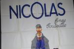 NICOLAS FINES BOUTEILLES Nectar Livreur. Grande affiche publicitaire lithographiée polychrome...