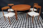DANEMARK Design scandinave vintage vers 1960. Table de salle à...