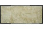 *Deux moulages en plâtre de bas-reliefs égyptiens