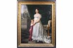*Attribué à Jacques-Luc BARBIER WALBONNE (1769-1860) : Portrait de femme...