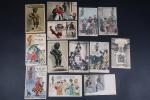 13 cartes de MANNEKEN-PIS BRUXELLES, 1 carte à systhème