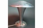 Lampe champignon années 40 en acier chromé