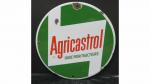 AGRICASTROL - Plaque chanfreinée en tôle émaillée circulaire