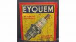 EYQUEM - Plaque en tôle lithographiée emboutie (coupée)