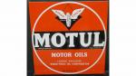 MOTUL MOTOR OILS - Plaque carrée chanfreinée à oreilles en...