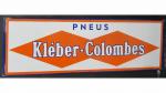 PNEUS KLEBER-COLOMBES - Plaque chanfreinée en tôle émaillée