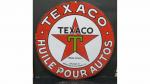 TEXACO Huile pour tous - Grande plaque plate circulaire en...