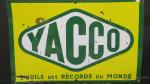 YACCO - Plaque plate en tôle émaillée signée Vitracier Neuhaus