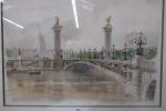 PAGES Pierre d'après - Paris, le pont Alexandre III. Grande...