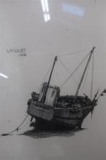 LANGLET Gérard (1906 - ?) - Bateau de pêche à...