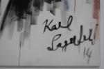 LAGERFELD Karl (1938-2019). Autoportrait Karl by Karl: Happening artistique réalisé...