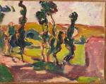 Louis VALTAT 1869 - 1952 : Paysage en Normandie, 1909....