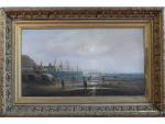TIMMERMANS Louis (1846-1810) Marée basse sur la plage de Whitby...