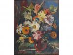 PASTOUKHOFF Boris (1894-1974) Pichet de fleurs H.s.T. signée et datée...