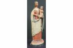 Regina Angelorum : Vierge à l'Enfant en bois sculpté