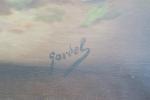 GARDEL (XIX'-XX's). Nature morte aux cerises. Huile sur toile signée....