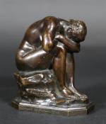 DALOU Aimé-Jules (1838-1902) : Le Miroir brisé ou la Verité...