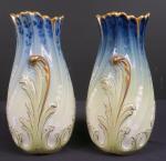 LACHENAL Edmond (1855-1948) - KG LUNEVILLE : Paire de vases...