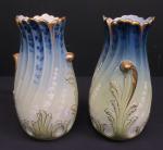 LACHENAL Edmond (1855-1948) - KG LUNEVILLE : Paire de vases...