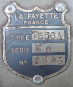 LA FAYETTE France T536A en bois, 1936, secteur. 45 x...
