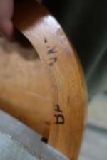 BAUMANN : Chaise d'atelier pivotant en bois