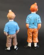 LES AVENTURES DE TINTIN - TINTINOPHILIE - Deux figurines Tintin...
