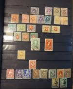 3 classeurs de timbres Lituanie, Madagascar (colonie),  Asie et...