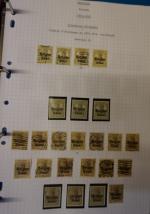Importante étude de timbres de Belgique dans 8 classeurs, principalement...