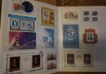 Lot de 5 classeurs de timbres de Russie, URSS, Pologne....
