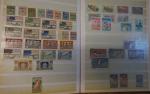 Lot de 10 classeurs + 1 cahier de timbres des...