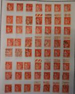 6 classeurs + 2 carnets de timbres de France et...
