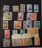 8 classeurs de timbres des colonies Françaises et Pays d'Afrique.