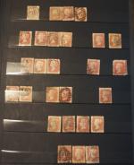6 classeurs de timbres d'Angleterre  Espagne  Canada ...