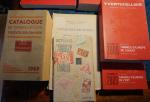 Documentation philatélique comprenant 8 catalogues de cote Yvert & Tellier...
